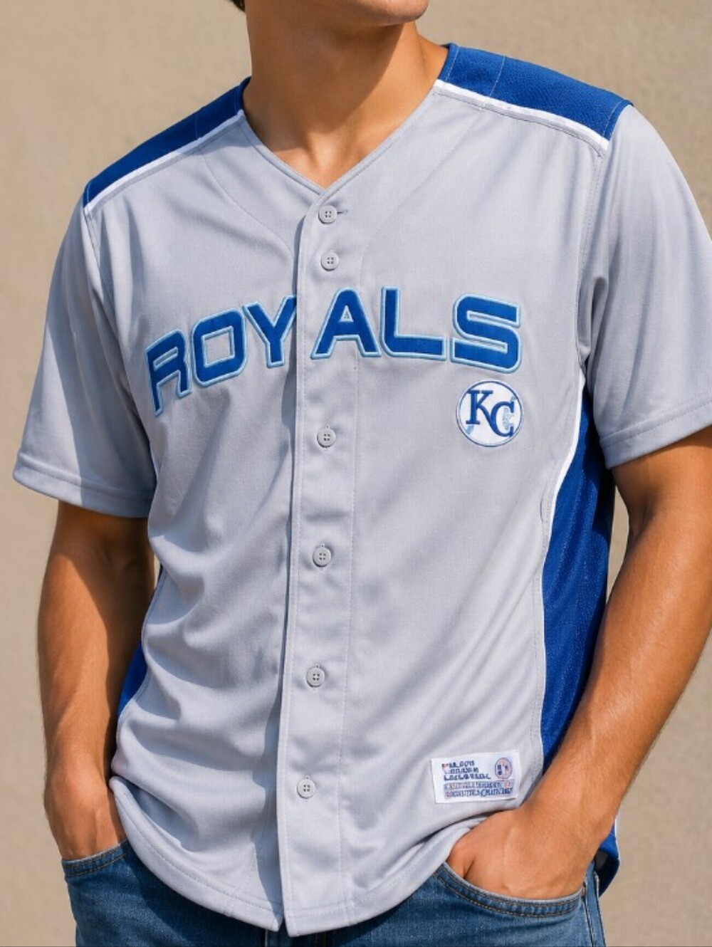 Kansas City Royals Jersey KC Royals Baseball Jersey Size L Vintage Dynasty